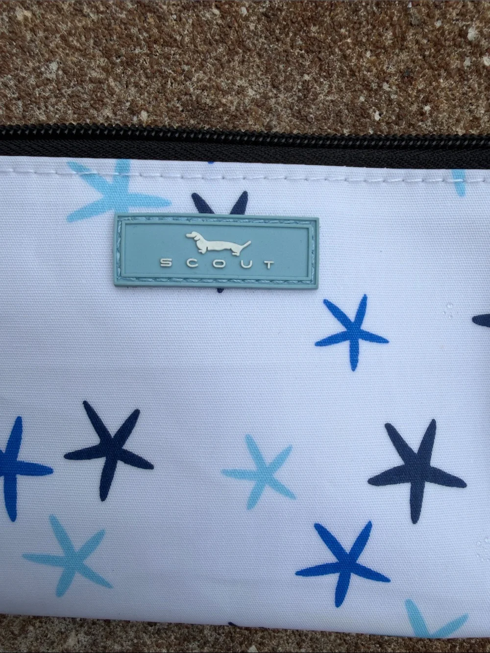 Scout Kate Wristlet in White and Blue Tones